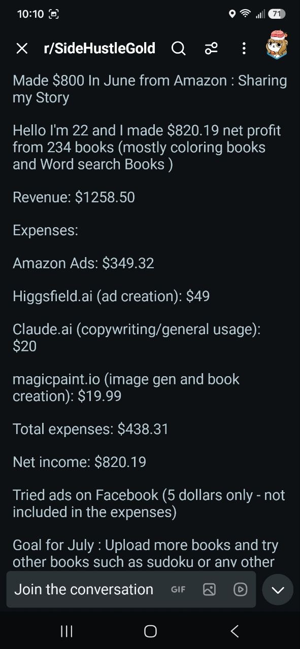 Full expense breakdown from the Reddit post